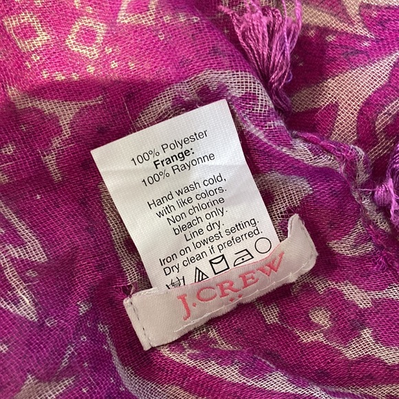 J. crew large pompom square scarf sarong wrap - Picture 6 of 14